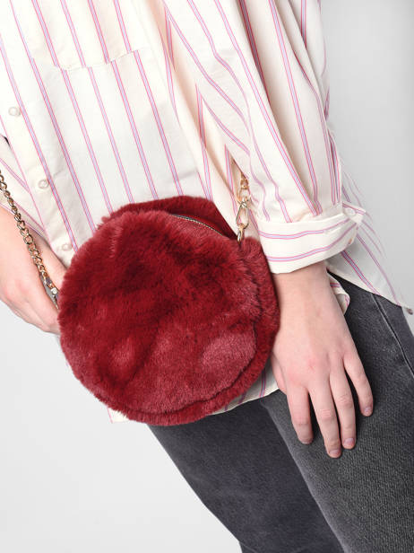 Shoulder Bag Fur Miniprix Red fur JY6679 other view 1