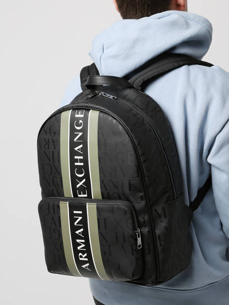 Backpack Armani exchange Black ivan CC831 other view 1