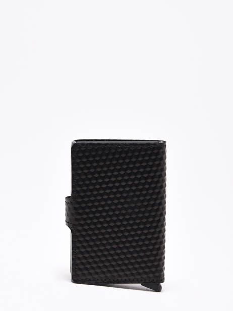 Card Holder Leather Secrid Black cubic MCU other view 2