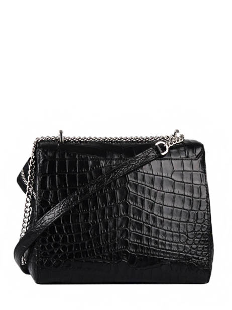 Medium Leather Ninon Croco Handbag Lancel Black ninon A10930 other view 4