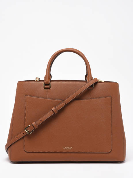 Sac Porté Main Hanna 37 Cuir Lauren ralph lauren Marron hanna 31898556 vue secondaire 4