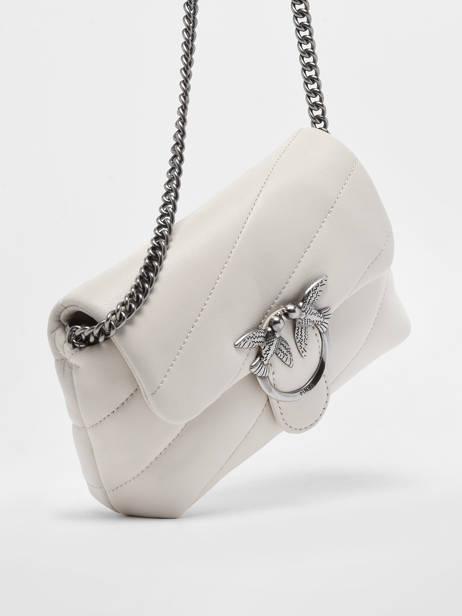 Sac Bandoulière Love Baby Puff Cuir Pinko Blanc love bag puff A0F2 vue secondaire 1