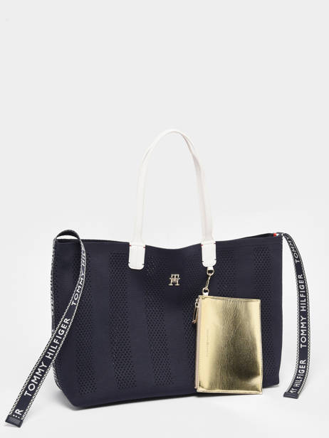 Shoulder Bag Iconic Tommy Recycled Polyester Tommy hilfiger Blue iconic tommy AW14765 other view 2