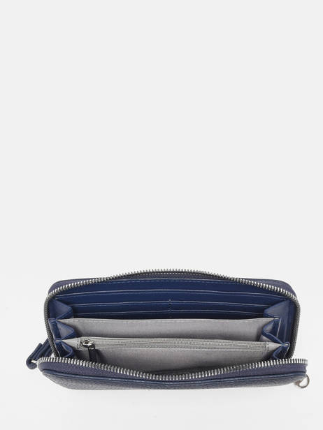 Zip Wallet Grained Miniprix Blue grained H1689 other view 1