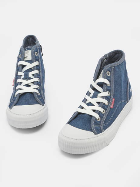 Sneakers Mustang Blue women 1420504 other view 3