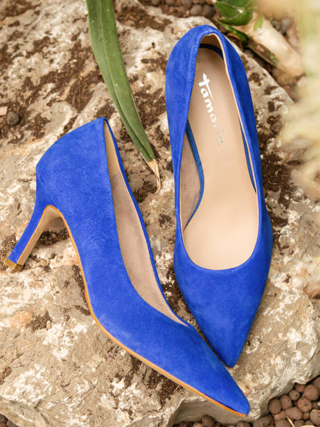 Stiletto Heel  Pumps In Leather Tamaris Blue women 20