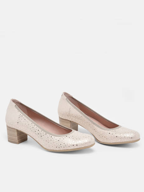 Pumps Geminis In Leather Dorking Beige women D8469 other view 2