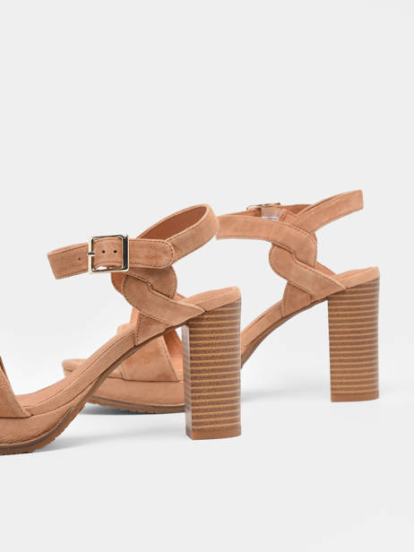 Heeled Sandals Jain In Leather Mam'zelle Brown accessoires CSG1H03 other view 1