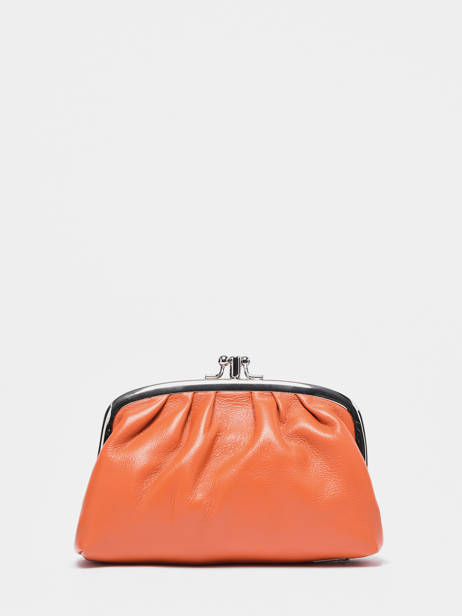 Porte-monnaie Cuir Hexagona Orange coconut E77271 vue secondaire 3