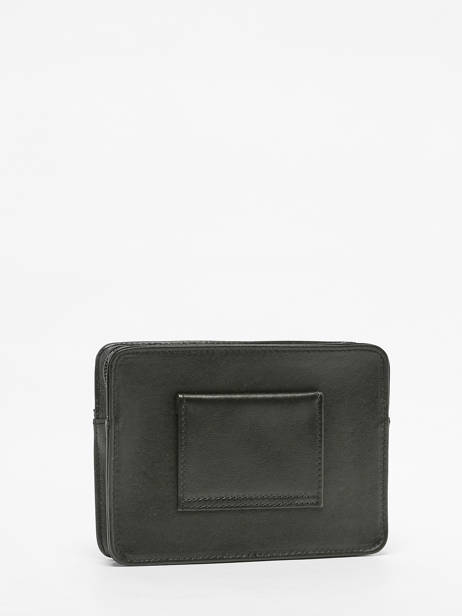 Men's Pocket Soft Leather Hexagona Black soft 221147 other view 2