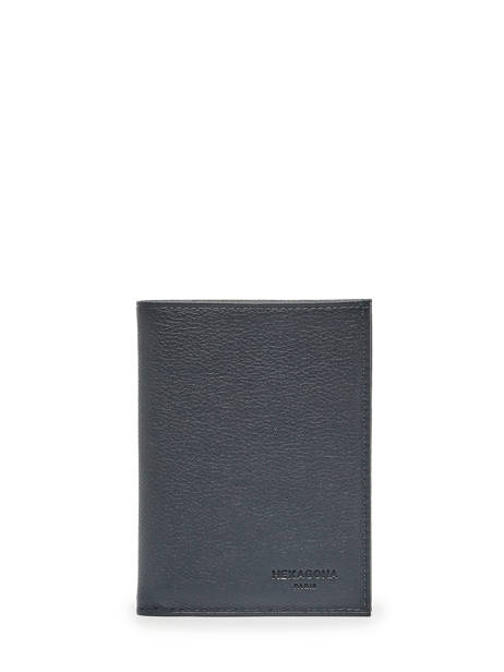 Wallet Leather Hexagona Blue confort 467144