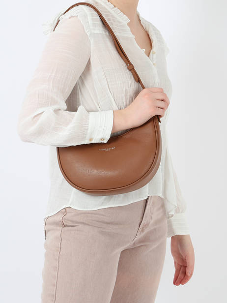Sac BandouliÃ¨re Firenze Cuir Lancaster Beige firenze 7 vue secondaire 1