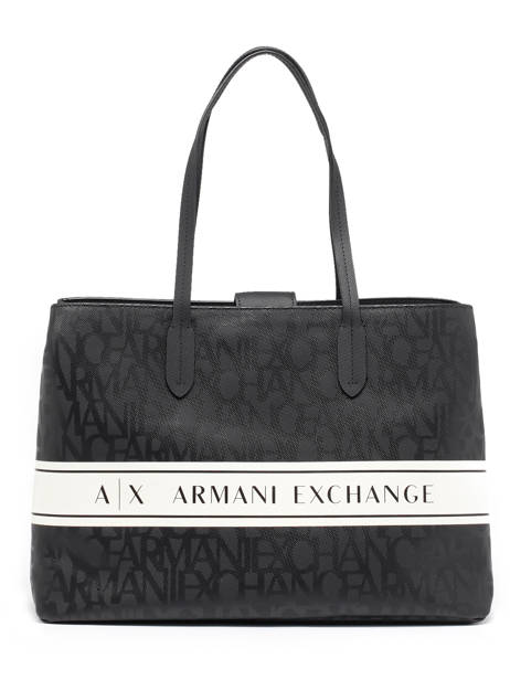 Eva Logo Tote Bag Armani exchange Black eva CC744