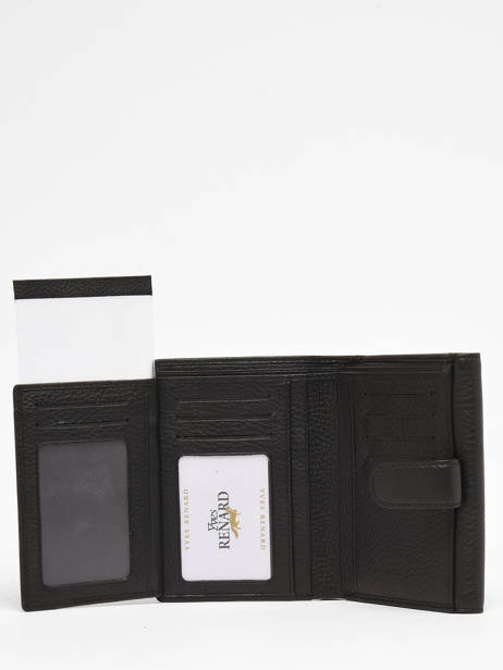 Wallet Leather Yves renard Black foulonne 29468 other view 3