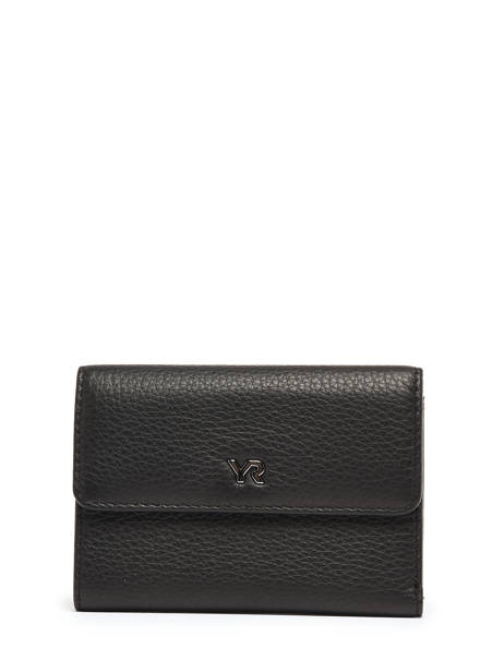 Portefeuille Cuir Yves renard Noir foulonne 29421