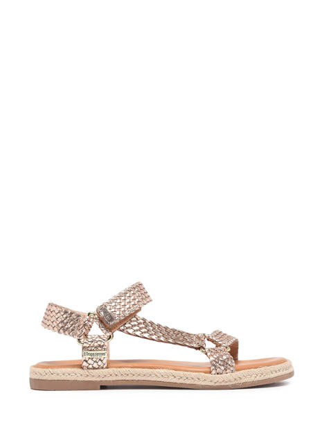 Sandals Hipsto In Leather Les tropeziennes Gold women HIPSTO