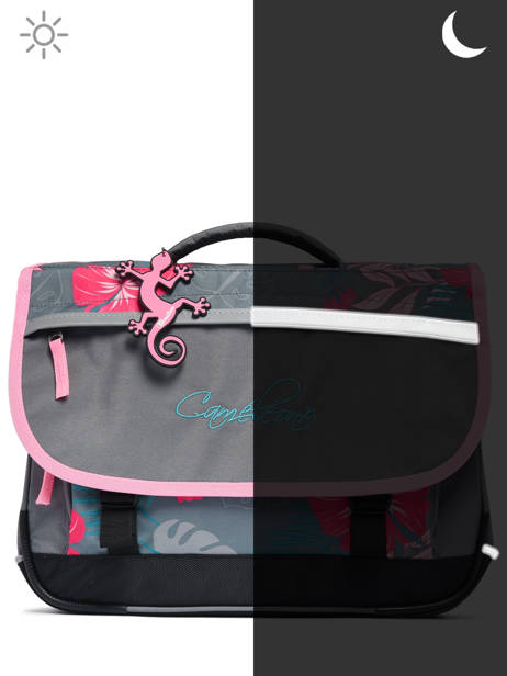 Satchel For Kids 2 Compartments Cameleon Pink actual CA38 other view 7