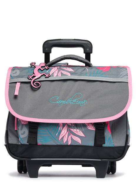 Wheeled Schoolbag For Kids 2 Compartments Cameleon Pink actual CR38
