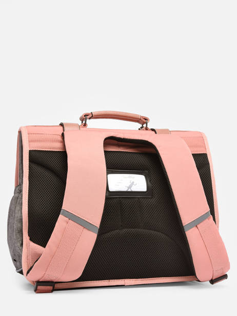 3-compartment  Satchel Cameleon Pink vintage pin's CA41 other view 6