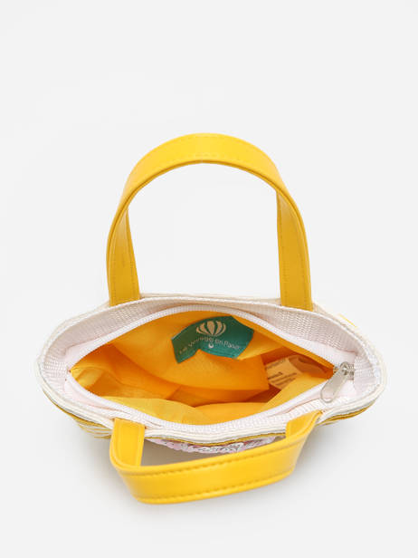 Sac Porté Main Le voyage en panier Jaune kids PM374 vue secondaire 2