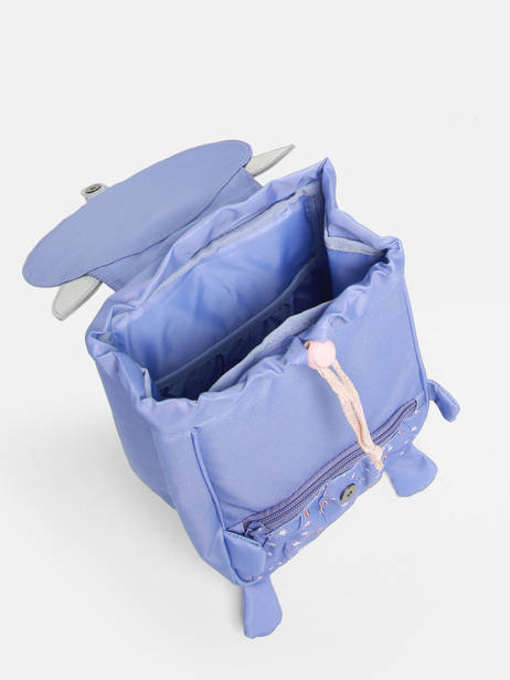 Mini Backpack Tann's Blue ecole des tann's 645142 other view 3