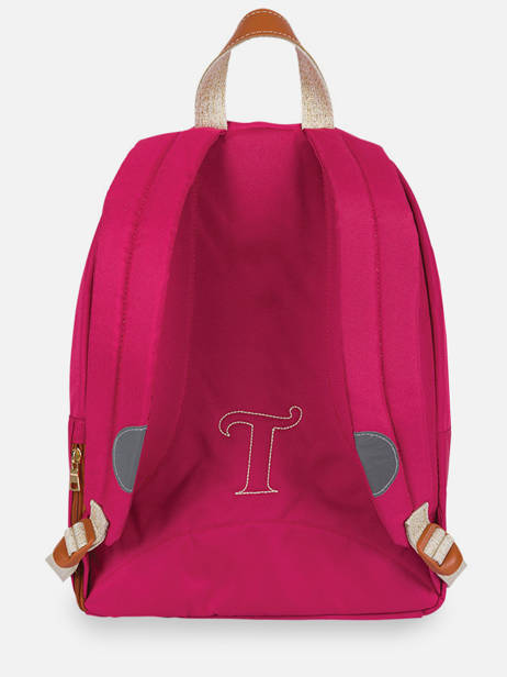 2-compartment  Backpack Tann's Pink les fantaisies f 63113 other view 4
