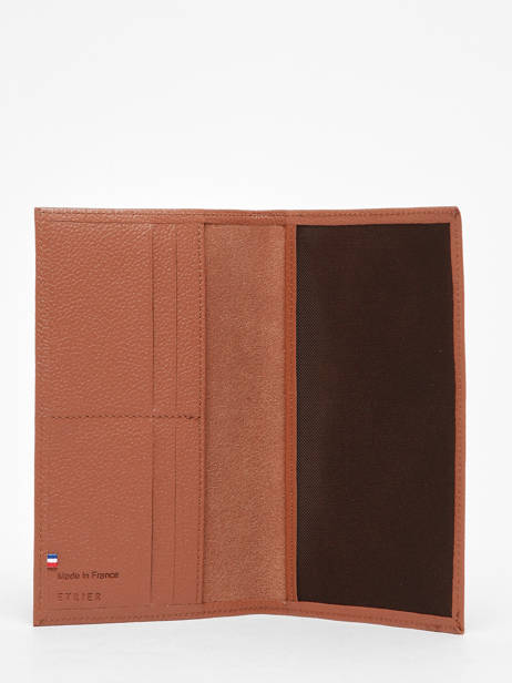 Checkholder Leather Leather Etrier Brown madras EMAD905 other view 1