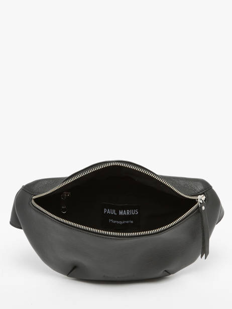 Leather La Banane Belt Bag Paul marius Black vintage BANANE other view 3