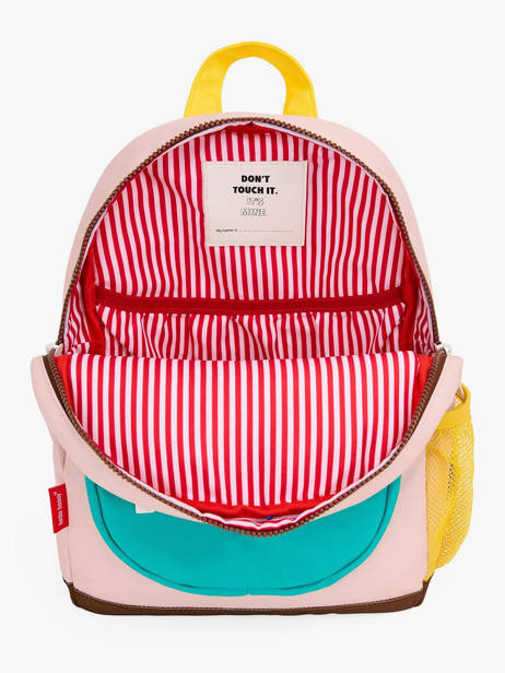 1 Compartment Backpack Hello hossy Multicolor cool kids M6 other view 3